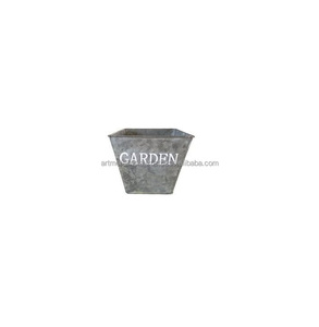 Macetas de METAL galvanizadas, nuevo diseño, para decoración del hogar y el jardín - Product Image 6