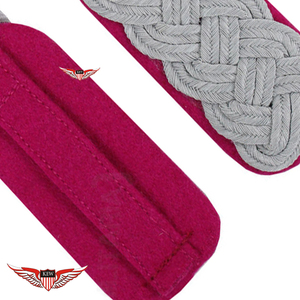 KEW High Customized Quality Grey <b>Braided</b> Epaulettes Purple Fabric Elegant Garment <b>Accessory</b> Durable - Product Image 3