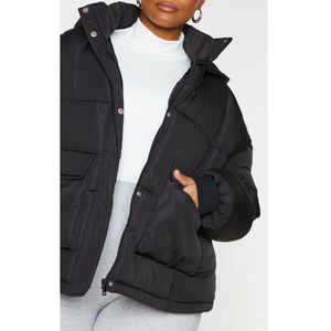 Chaquetas Acolchadas Personalizadas con Logotipo, Tejidas, Lisas, con Cierre de Cremallera, Capucha y Diseño Acolchado, Ecológicas para Uso Casual al Aire Libre - Product Image 2