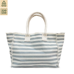Sac de plage en toile de coton non laminée de 8 onces, sac de voyage de plage 31x25x16 cm, logo personnalisé, vente en gros, OEM, marque privée, modèle SPL225 - Product Image 2