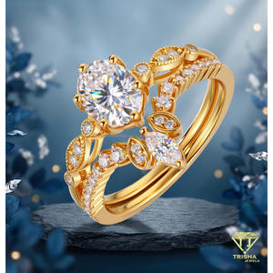 Round Cut Moissanite <b>Solitaire</b> Engagement <b>Ring</b> VVS 925 Sterling <b>Silver</b> Luxury Bridal Wedding Jewelry <b>Ring</b> For Women - Product Image 2