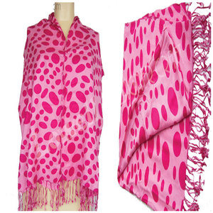 Elegant Polka Dots Pashmina Stole Premium Soft Warm Lightweight Winter Scarf for Women Stylish Fashion <b>Wrap</b> <b>Shawl</b> Perfect - Product Image 3