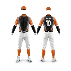Conjunto de Uniforme de Béisbol Sublimado Personalizado, Jersey y Pantalones de Béisbol Transpirables de Poliéster, Ropa Deportiva para Equipos, Proveedor OEM ODM - Product Image 2