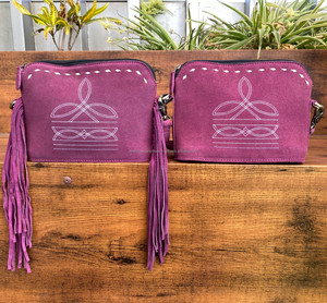 New OEM ODM Luxury High Quality Women's <b>Boot</b> Stitch Suede Leather Shoulder Bags Customize Fashion Genuine Leather Crossbody Bags - Product Image 4