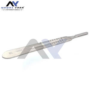 Instrument chirurgical manuel de qualité supérieure, manche de scalpel en acier inoxydable de qualité supérieure # 4 outils médicaux de précision compatibles # 20 # 24 Lames - Product Image 3