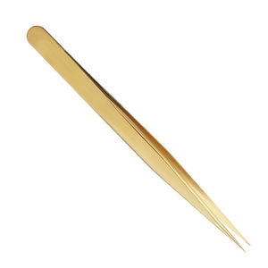 Lash Extension <b>Eyelash</b> Tweezer Curved Tip Stainless Steel Tool For False Lash <b>Application</b> Professional <b>Eyelash</b> Extension Tweezer - Product Image 2