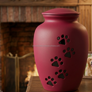 Grey Pet Cremation <b>Urn</b> Aluminum Lightweight Memorial Container for Dog <b>Cat</b> Small Animal Memorial Keepsake - Product Image 6