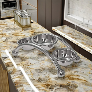 Stainless Steel 3-Tier salad <b>stand</b> for Buffet - Product Image 1