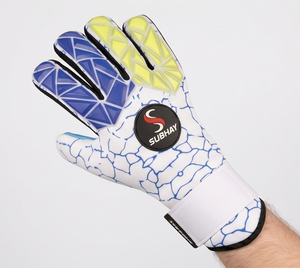 Guantes de Portero Blancos Profesionales Elite, Látex de Contacto de 4 mm, Alto Agarre, Cierre de Gancho y Bucle, Guantes de Fútbol de Última Generación, Personalizables - Product Image 3