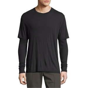 เสื้อยืดสองชั้นอินเทรนด์ ผ้าเนื้อนุ่มสบาย น้ำหนักเบา สำหรับผู้ชายผู้หญิง สวมใส่สบายๆ ทุกวัน ดีไซน์ทันสมัย - Product Image 6