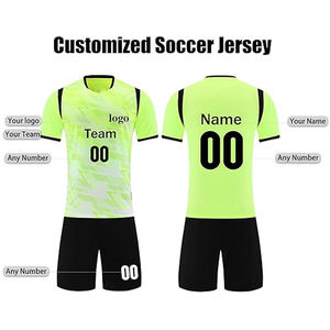 Uniforme de Fútbol Profesional para Hombre, Conjunto de Camiseta de Fútbol Personalizada, Transpirable, de Secado Rápido, Media Manga, Poliéster, Tallas Grandes - Product Image 4