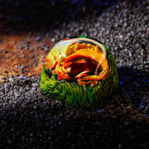 Teclas Místicas de Anime, Teclas Artesanales Personalizadas, Teclas Anime Lindas, Teclas Verdes, Juego de Teclas, Teclas de Resina - Product Image 4