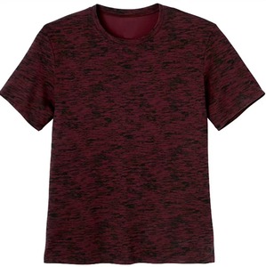 T-shirt à manches courtes pour homme de qualité supérieure à prix bas, col rond, coupe classique, couleur unie, décontracté, polyester/coton, séchage rapide, respirant - Product Image 6