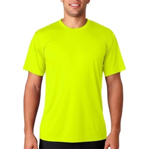 Unisex High Quality Polyester T-Shirts Customise <b>Logos</b> For Men Wholesale Plain Men's T-Shirts Regular Fit Solid Jersey Polyester - Product Image 3
