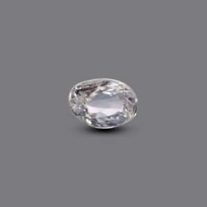 Synthetic Paraiba Square Cut White Zircon 4 Carat Loose Gemstone for Fine Jewelry - Product Image 1