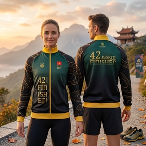 Custom Finisher <b>Jacket</b> Marathon <b>Running</b> Shirt Quick Dry Performance Wear Breathable <b>Lightweight</b> Sportswear Wholesale - Product Image 3