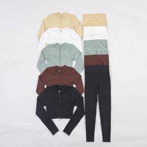 Ropa de Yoga, Fabricante OEM, Ropa Deportiva Elástica para Práctica de Yoga, Entrenamiento en Gimnasio y Uso de Marca Privada - Product Image 3