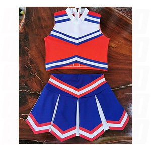 Disfraz de Animadora para Niñas, Azul, Talla Grande, Vestido de Animadora, Uniforme para Halloween, Cosplay, Fiesta, Espíritu Escolar - Product Image 5