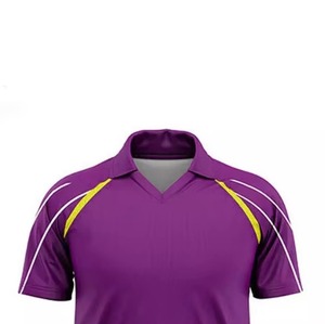 High Quality <b>White</b> <b>Cricket</b> Uniform Sets Printed Brand Logo Team Name Jersey 100% Polyester Quick Dry Breathable - Product Image 3