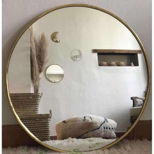Well Selling Iron <b>Mirror</b> Art Irregular Circular Living Room Metal home decor <b>wall</b> <b>clock</b> <b>mirror</b> home decor luxury standing - Product Image 6