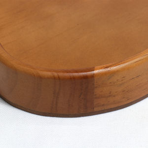 Plateau décoratif en bois avec poignée, plateau de service rectangulaire en bois pour le petit-déjeuner au lit, plateau décoratif en bois - Product Image 6
