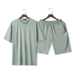 Ensemble de survêtement sportif pour homme, style streetwear, été, personnalisé, t-shirts et shorts, tenues décontractées, ensembles deux pièces pour homme, vêtements de sport - Product Image 2