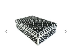 Excellent Quality MDF Jewelry <b>Box</b> With Bone & Resin Inlay Floral Design For Rings Earrings Necklaces Storage Organizer <b>Box</b> - Product Image 4