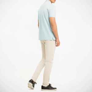 เสื้อโปโลผู้ชายผ้าฝ้ายพิมพ์ลายแบบซับลิเมชั่น ติดกระดุมครึ่งตัว สำหรับกอล์ฟ ลำลอง ใส่สบายในฤดูร้อน แบบถัก - Product Image 3