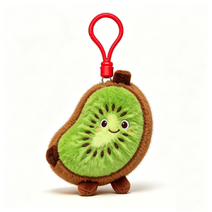 Personaliza tu llavero de kiwi de peluche, clip para bolso de kiwi de peluche, llavero de kiwi relleno, mini juguete de kiwi de peluche - Product Image 4