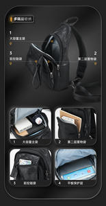 กระเป๋าสะพายข้างผู้ชาย กระเป๋าเป้สะพายหลังแบบสะพายไหล่ กระเป๋าเดินทางขนาดใหญ่ กันน้ำ สำหรับเดินทาง ทำงาน เล่นกีฬา - Product Image 4