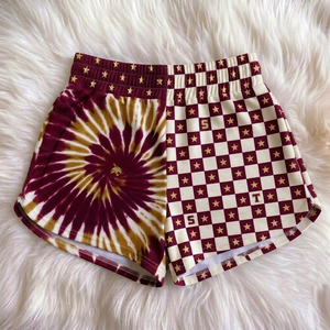 Pantalones Cortos de Verano para Mujer, Transpirables, Personalizados, de Cintura Alta, Sólidos, 100% Poliéster, de Secado Rápido, Ecológicos, para Adultos, Mamá y Yo, Nuevos - Product Image 2