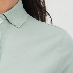 Camisas Polo para Mujer al por Mayor, OEM, Logotipo Bordado Personalizado, Camisas Polo de Golf de Algodón Premium para Ropa Deportiva y Casual - Product Image 2