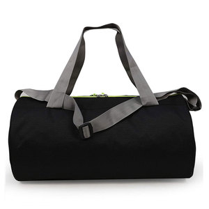 OARH INT INDUSTRY MAS-2327 Black 600D Duffel Bag 30-40L Green Zipper Shoulder Strap Sports Travel - Product Image 5