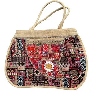 Sac fourre-tout en jute haut de gamme, réutilisable, pour courses, avec impression personnalisée pour emballage de détail et promotion de marque – Vente chaude - Product Image 6