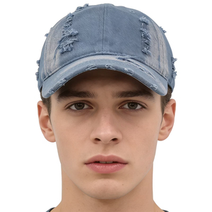 Gorra de béisbol vintage de algodón con etiqueta privada, gorra de moda desgastada de algodón lavado, gorra vintage personalizada para papá, para exteriores - Product Image 2