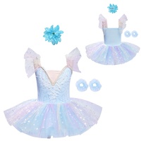Robe tutu pour enfants filles de 2 à 14 ans avec pince à cheveux et bandeau pour la danse classique