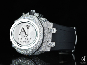 Diamond Inlay <b>Automatic</b> Mechanical Tourbillon <b>Chronograph</b> Watch Sapphire Crystal Stainless Steel Case Rubber Black Strap Luxury - Product Image 3