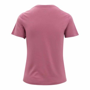 Women's Fitted Short Sleeve Crew Neck T-<b>Shirt</b> Solid Color Moisture Wicking <b>Polyester</b> Top All Seasons - Product Image 4