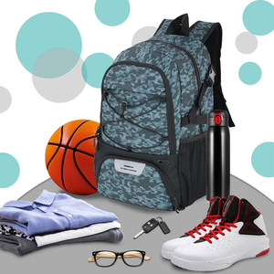 Sac à dos de basketball personnalisable en nylon 1680D, sac de sport avec compartiment séparé pour ballon et chaussures, capacité 50-70L, football, volley-ball - Product Image 3