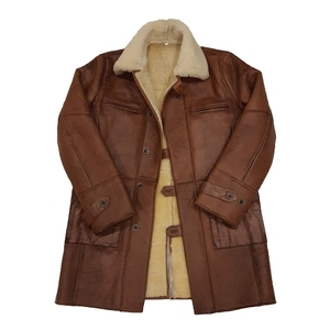 Wholesale Men Genuine Premium Leather Slim Fit Biker Style Winter Fashion Motorcycle <b>Jacket</b> Windproof <b>Waterproof</b> Sheep Stand - Product Image 3