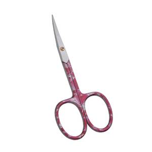 Tijeras de Manicura de Acero Inoxidable con Hoja Afilada, Mango con Diseño Rosa y Orificio Redondo, Herramienta de Cuidado de Uñas para Adultos - Product Image 1