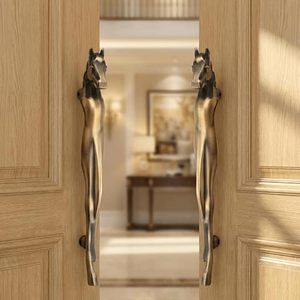 <b>Brass</b> Horse Shape Cabinet Handle Traditional Design Durable Furniture <b>Knob</b> for Dresser - Product Image 5