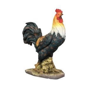 22.4 \ "statue da giardino di gallo a grandezza naturale decorazioni di pollo in cemento all'aperto decorazione di arte del gallo per ornamenti da giardino - Product Image 1