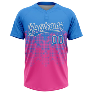 เสื้อเบสบอลซอฟต์บอลแบบแห้งเร็วสองกระดุม ชุดยูนิฟอร์มสั่งทำได้สำหรับเด็ก วัยรุ่น ผู้ชาย ผู้หญิง ชุดทีม - Product Image 2