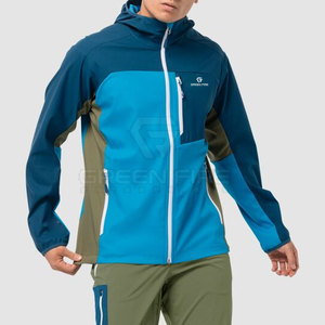 Veste softshell à capuche de haute qualité avec logo personnalisé sur le devant, respirante, coupe-vent, écologique - Product Image 3