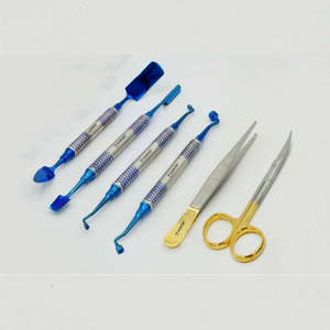 ชุดอุปกรณ์ผ่าตัดทางทันตกรรม PRF GRF สำหรับการปลูกถ่ายฟัน คุณภาพพรีเมียม 6 ชิ้น ผลิตจากเหล็กกล้าไร้สนิมเยอรมัน เครื่องมือผ่าตัดแบบแมนนวล ระดับ Class II - Product Image 1