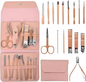 Kit complet de manucure et pédicure 16 pièces avec outils de précision chirurgicale, instruments de beauté en acier inoxydable - Product Image 3