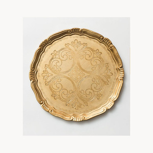 Assiette de présentation en métal au design élégant et nouveau, personnalisable, pour la décoration de table, nouvelle arrivée, assiette de présentation pour table de mariage - Product Image 4
