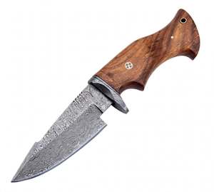Handcrafted Damascus Steel Outdoor Utility Knife Natural Walnut <b>Wood</b> Handle Damascus Guard Craft <b>Tool</b> - Product Image 2