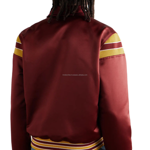 Veste bomber en satin réversible de haute qualité, personnalisée, écologique, imperméable, 100% soie, hiver, unisexe, élégante, doublure en bambou - Product Image 2